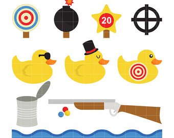 clipart carnival duck game - Clip Art Library