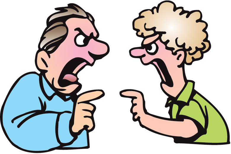 Couple Fighting Cliparts