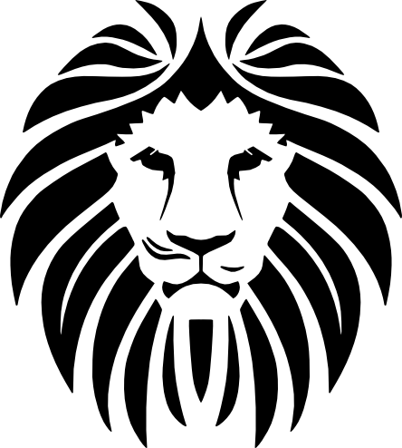 Black Lion Logo Clipart 