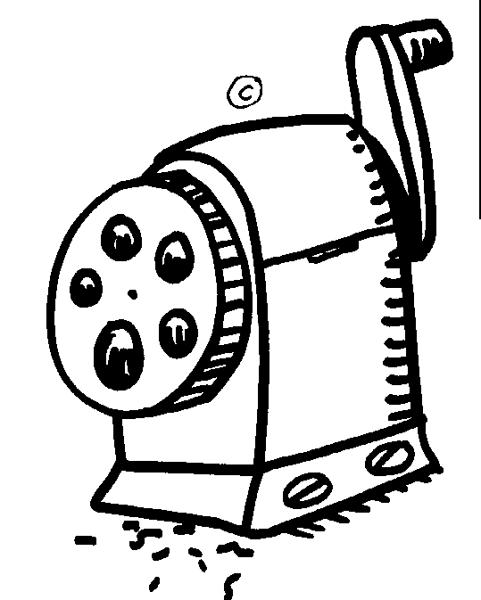 how to draw a pencil sharpener