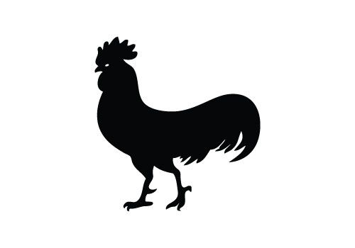 Free Rooster Silhouette Vector 