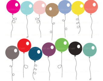 clipart balloons � Etsy 