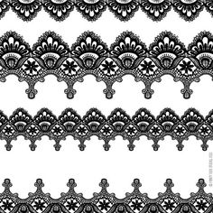 Vintage Lace ribbons vector 01 