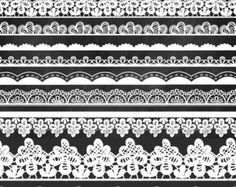Tattered Lace Doily Border Clipart 