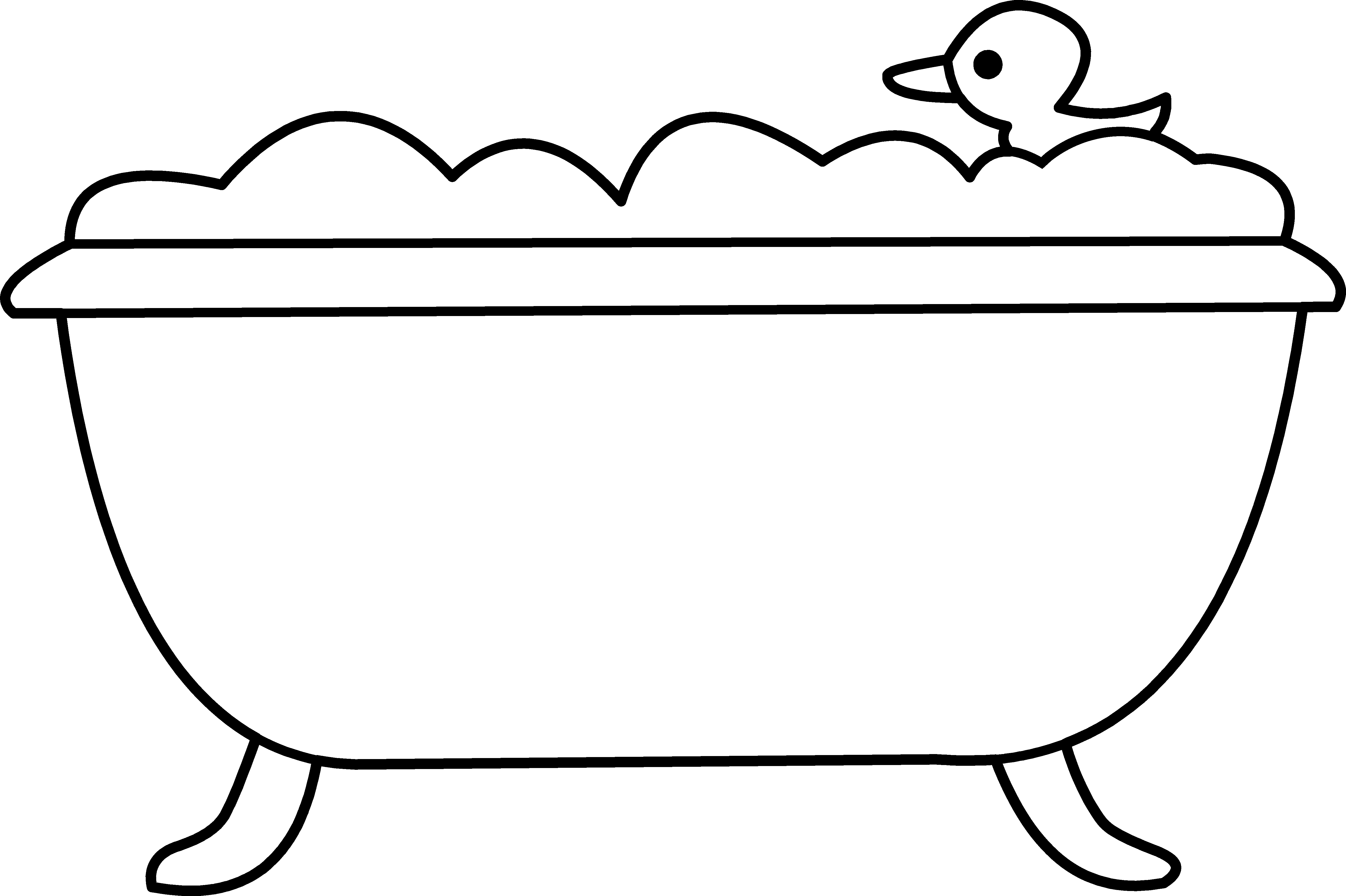 Free Bath Clipart Black And White, Download Free Bath Clipart Black And ...