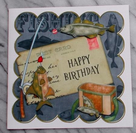 Happy birthday fishing clipart 
