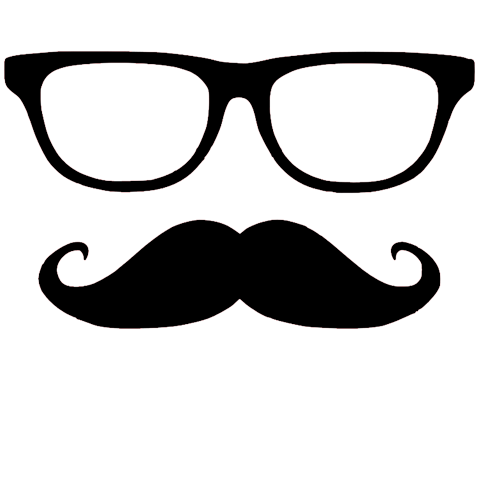 Mustache and glasses clipart 
