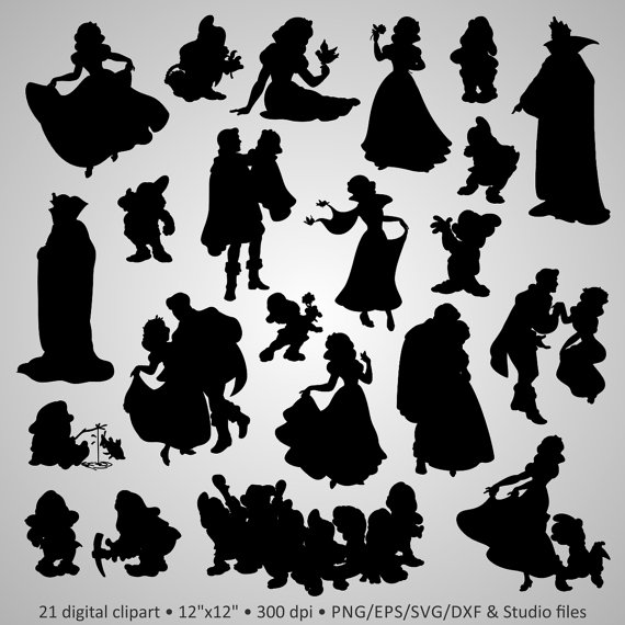 Buy 2 Get 1 Free Digital Clipart Silhouettes Snow 