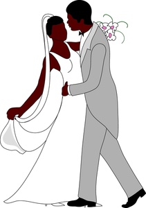 Bride And Groom Clipart Image 