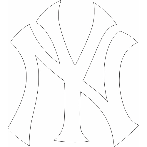 New york yankees clipart black and white 