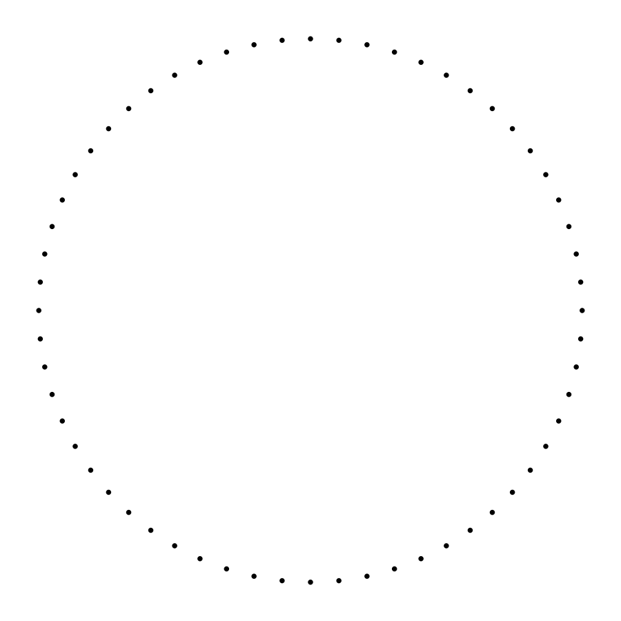 Line of dots clipart 