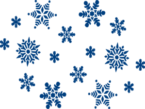Blue Snowflakes Clip Art at Clker 