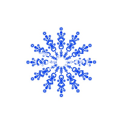 Blue christmas snowflake clipart free 