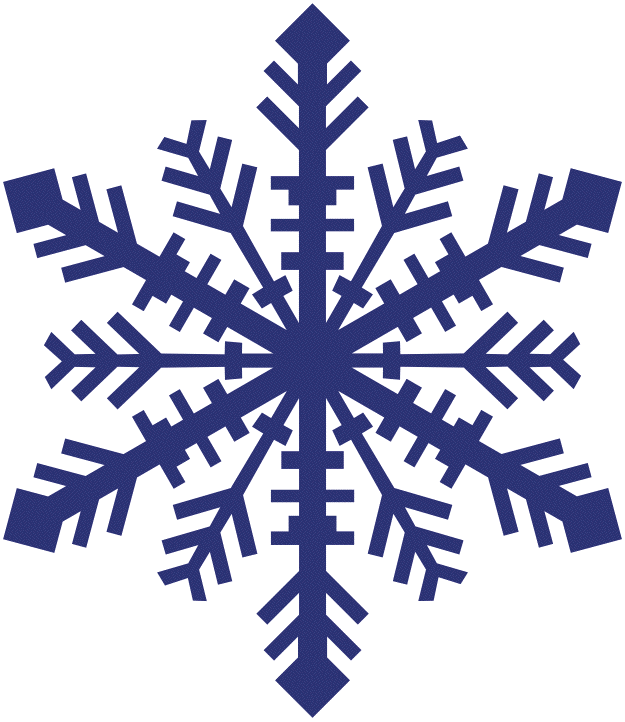 Elegant snowflake clipart 