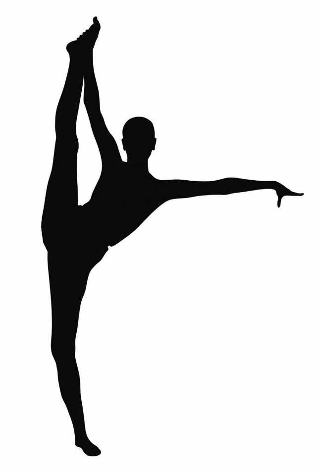 Gymnastics silhouette clip art free 