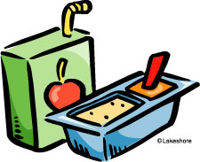 child eating snack clipart