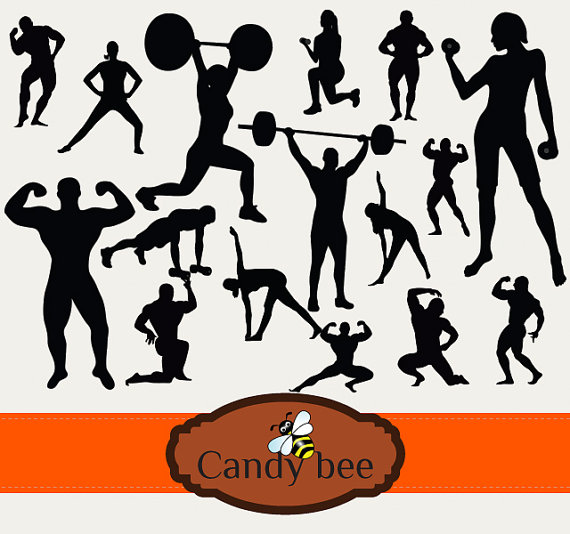 23+ Exercise Silhouette Clip Art 