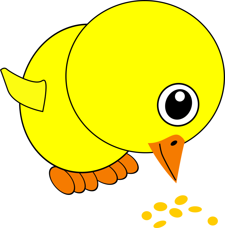 bird eating clipart Clip Art Library