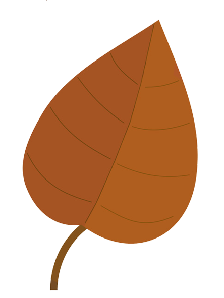 brown leaf clipart