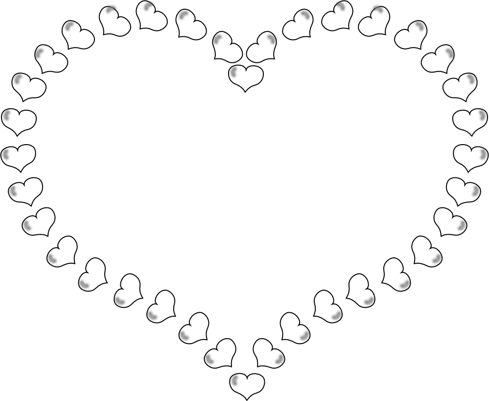 Black And White Heart Image