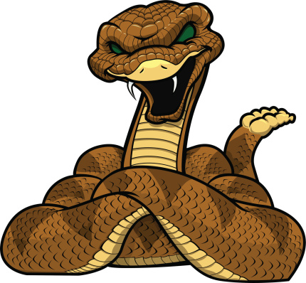 snake about to bite drawing - Clip Art Library