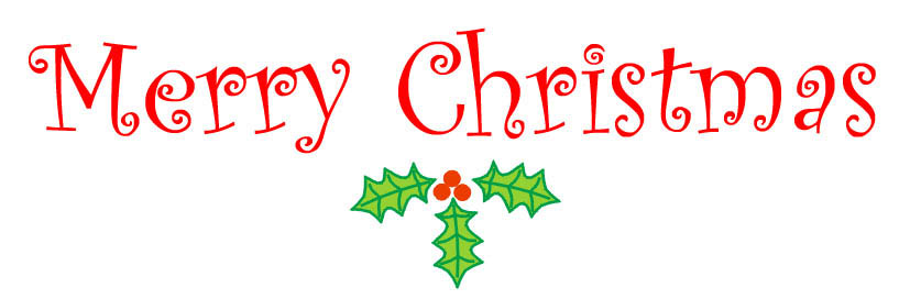 Happy Christmas Words For Cards Clip Art Library