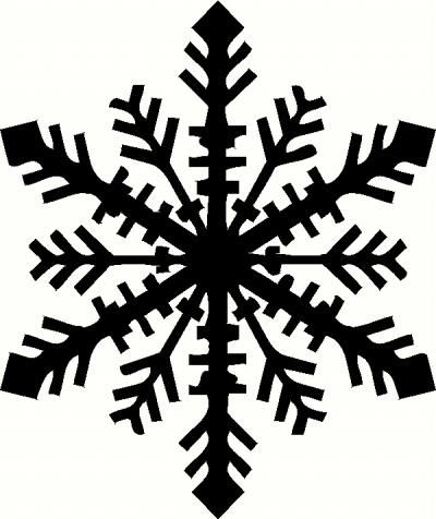 Snowflake plasma clipart silhouette 