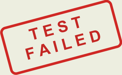 failed test clipart