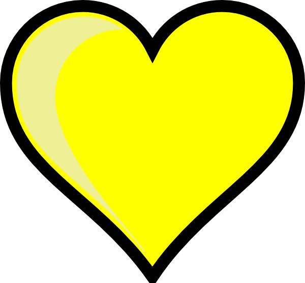 Free Yellow Heart Cliparts, Download Free Yellow Heart Cliparts png ...