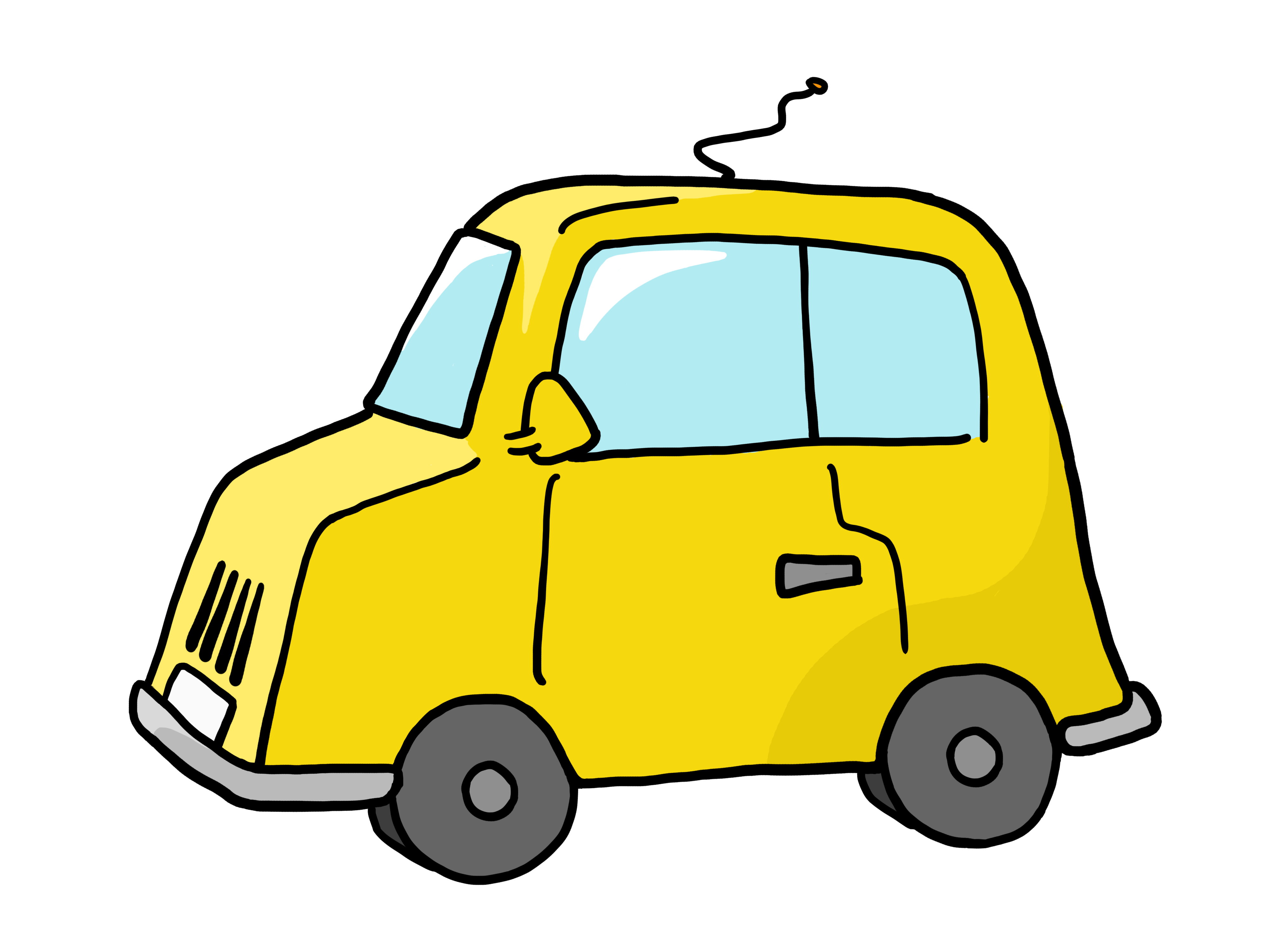 yellow car clipart - Clip Art Library