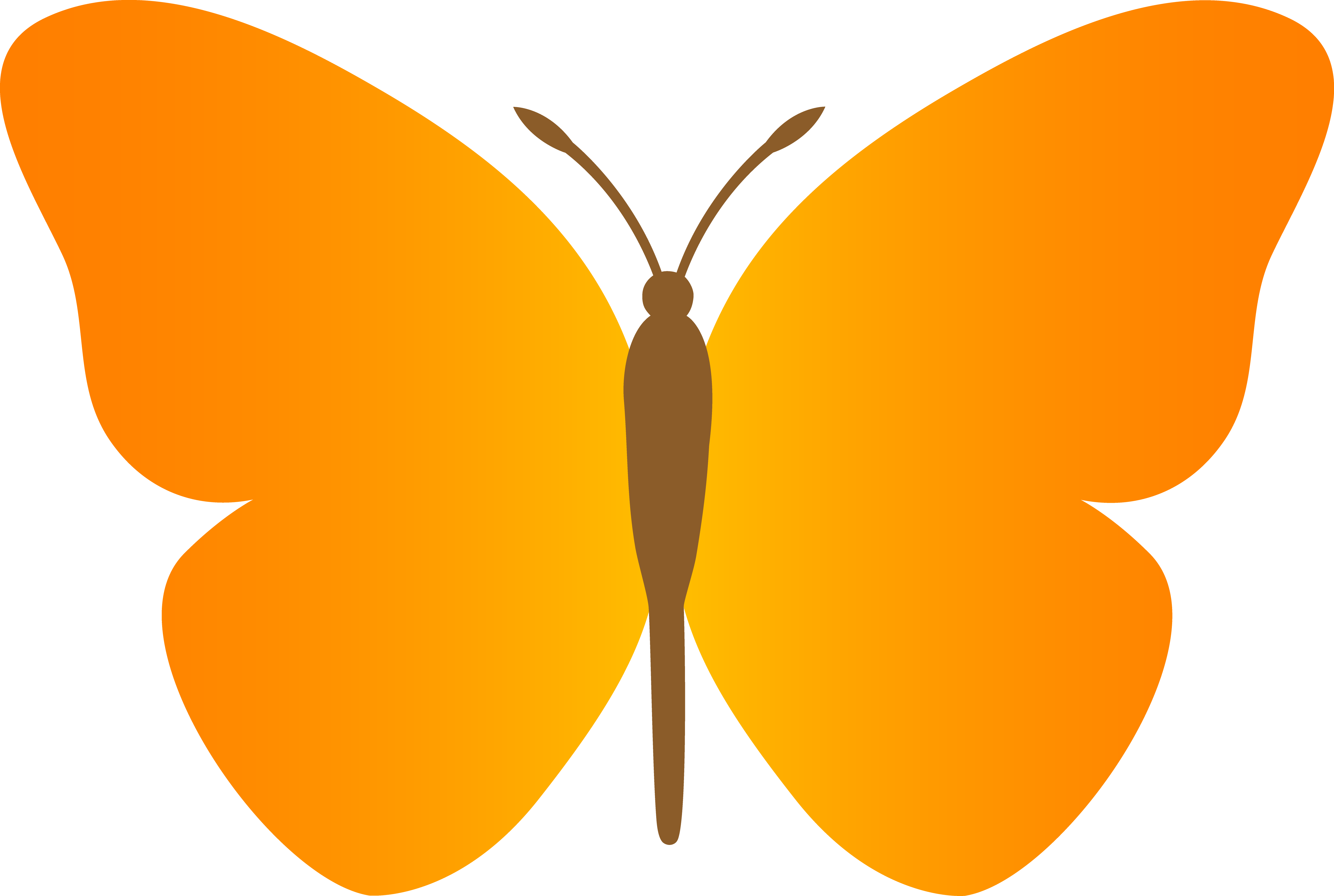 Easy butterfly clipart 