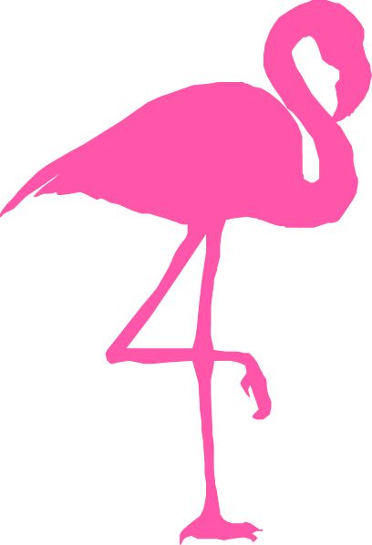 flamingo silhouette pink - Clip Art Library