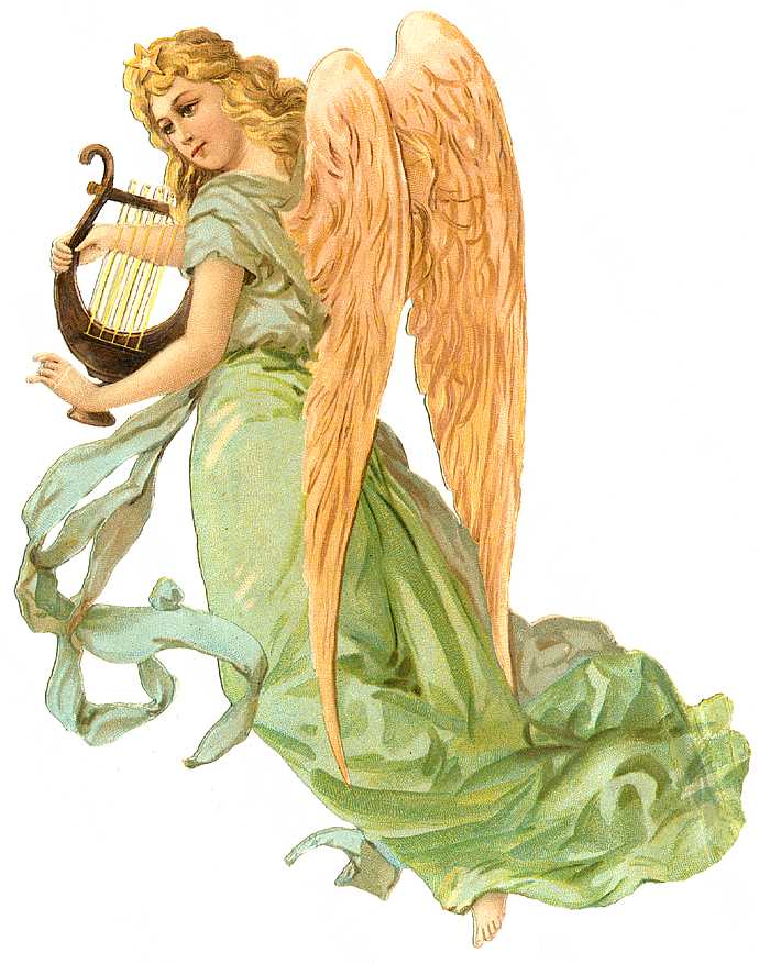 Vintage Angels Transparent Clipart 