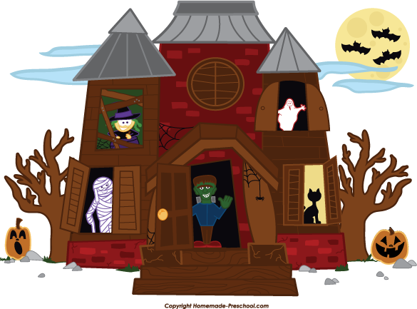 Haunted House Clipart  Haunted House Clip Art Image 