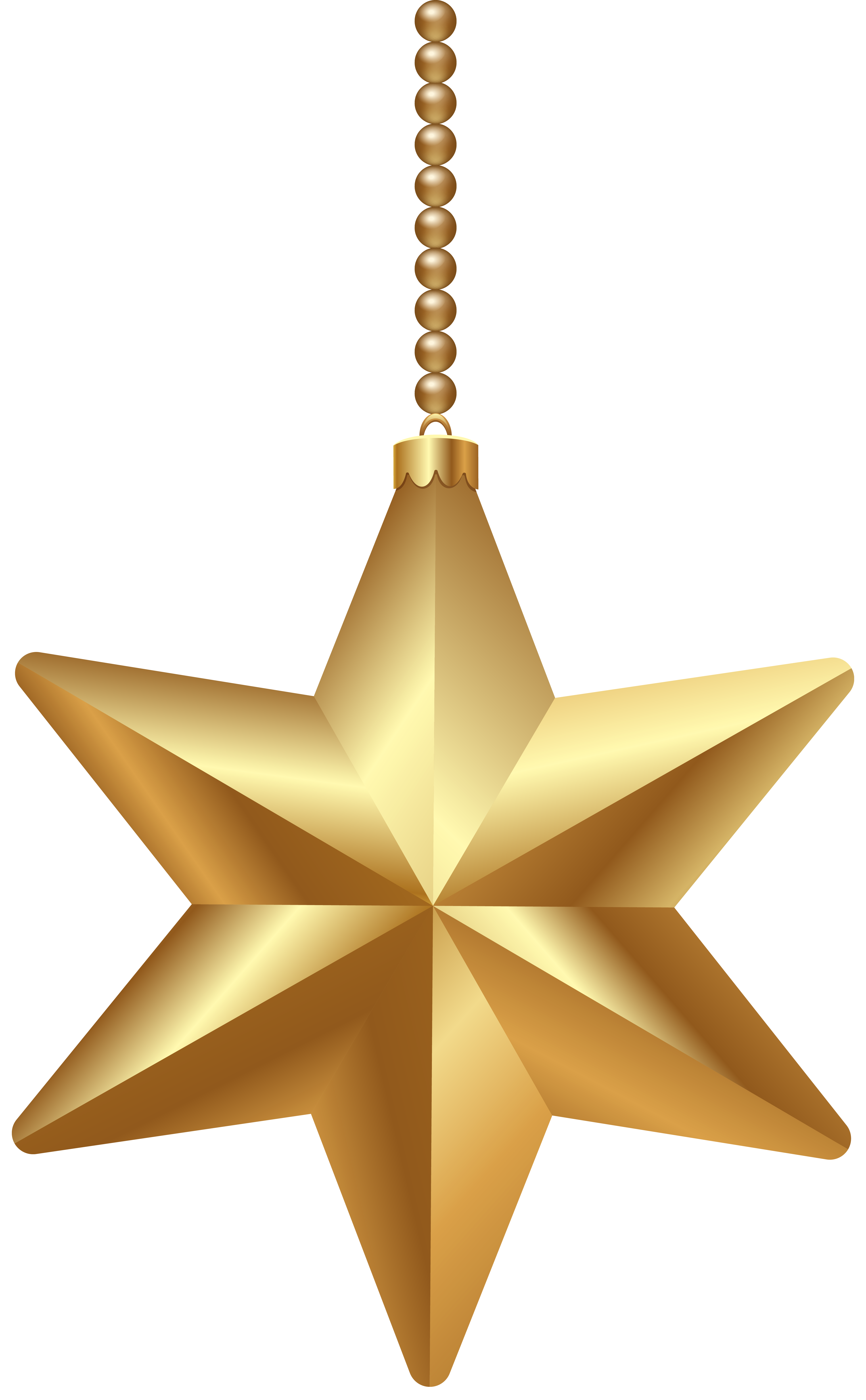 Golden Christmas Star Clip Art – Clipart Free Download 