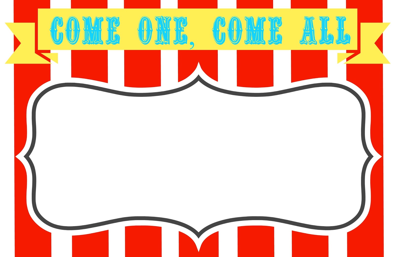 We Heart Parties: Free Printables Big Top Circus Party | Circus party,  Carnival birthday party theme, Circus party decorations