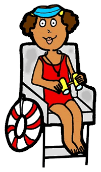 cartoon lifeguard clipart