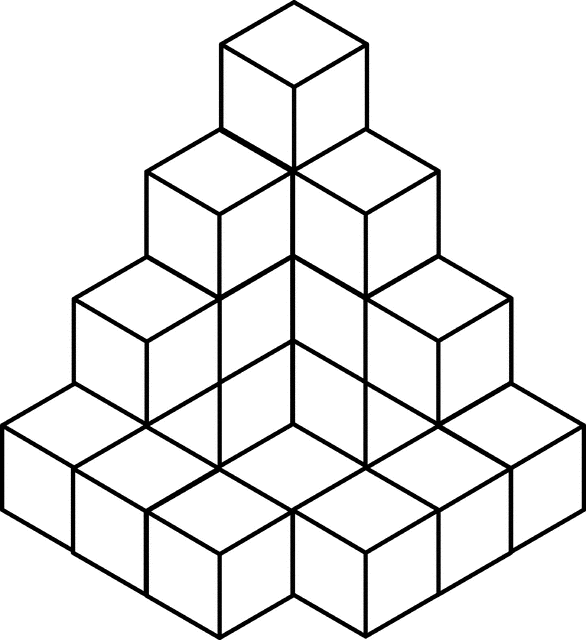 20 Stacked Congruent Cubes 
