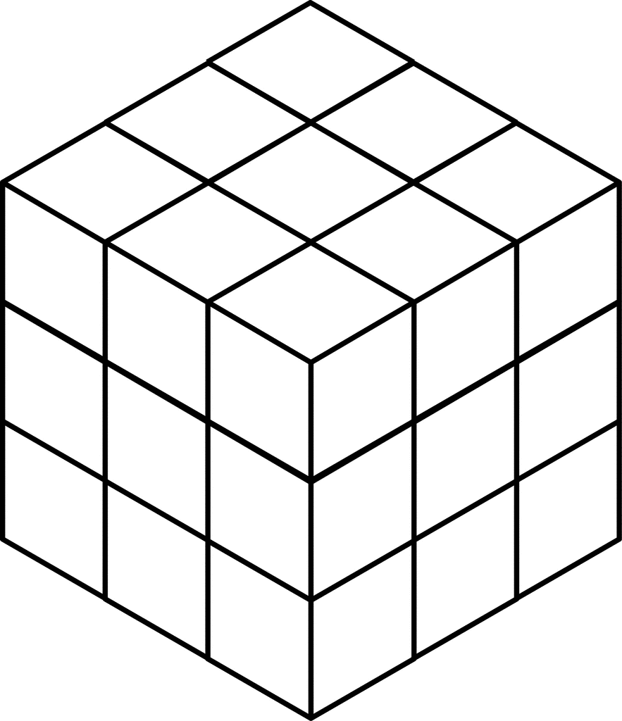 27 Stacked Congruent Cubes 