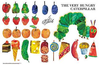 very hungry caterpillar food coloring pages