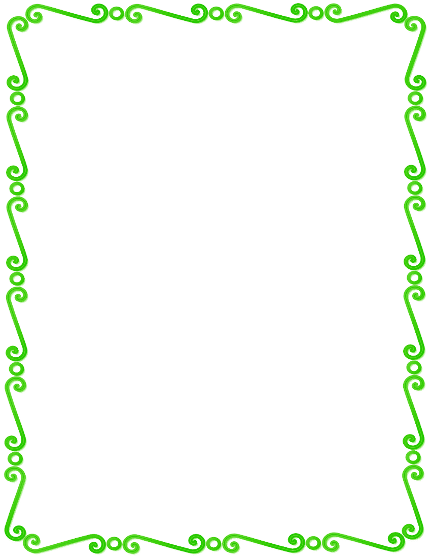 green border design