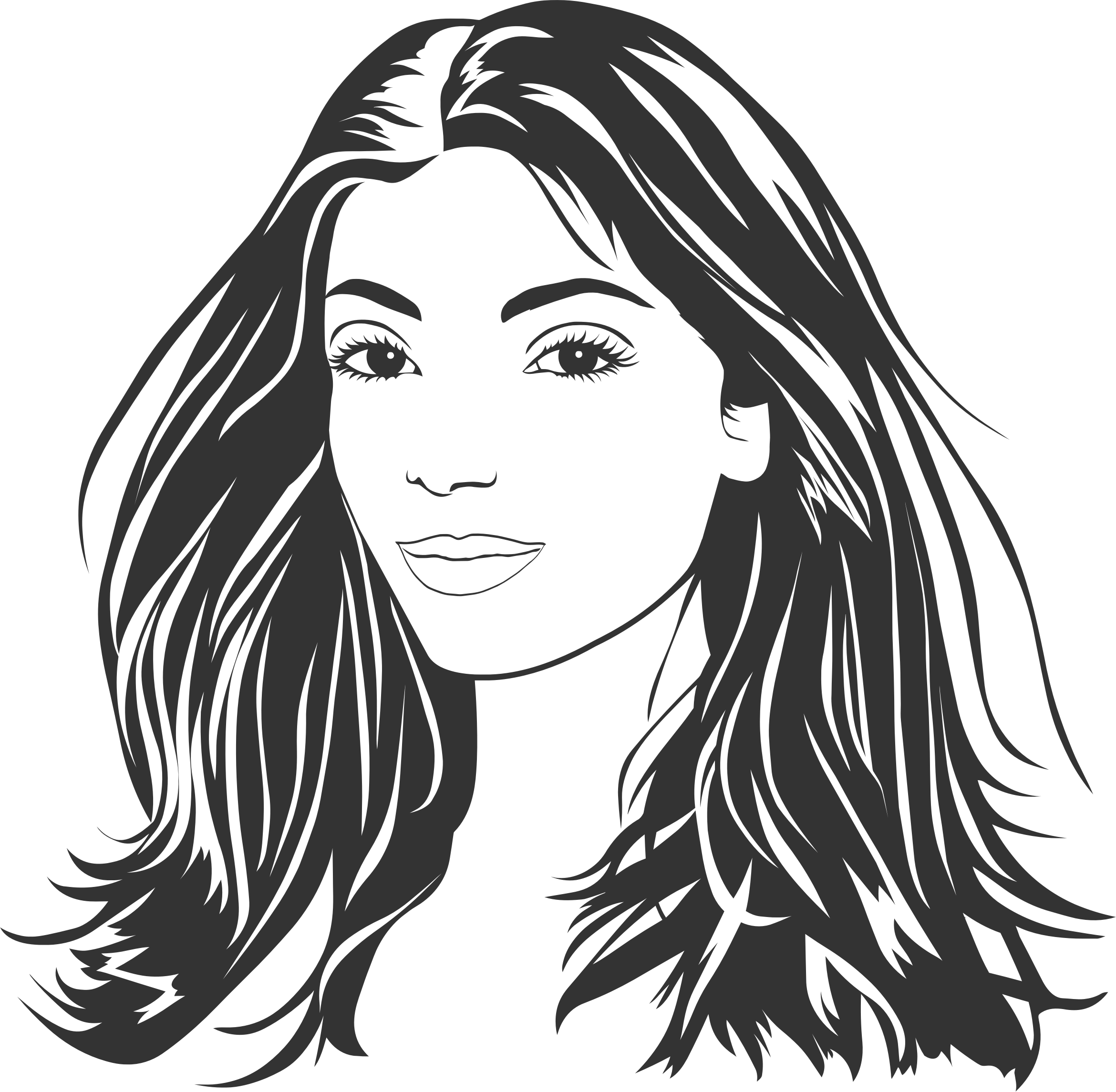 Free Hair Clipart Black And White Download Free Hair Clipart Black And White Png Images Free