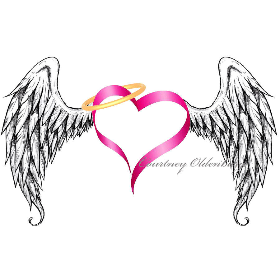 Heart With Angel Wings Clipart 