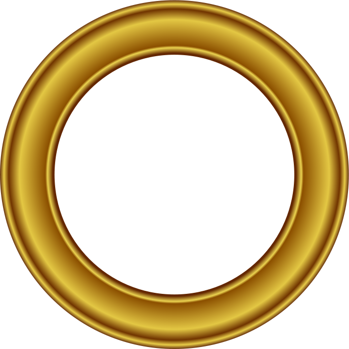 Gold Circular Frame Clipart 
