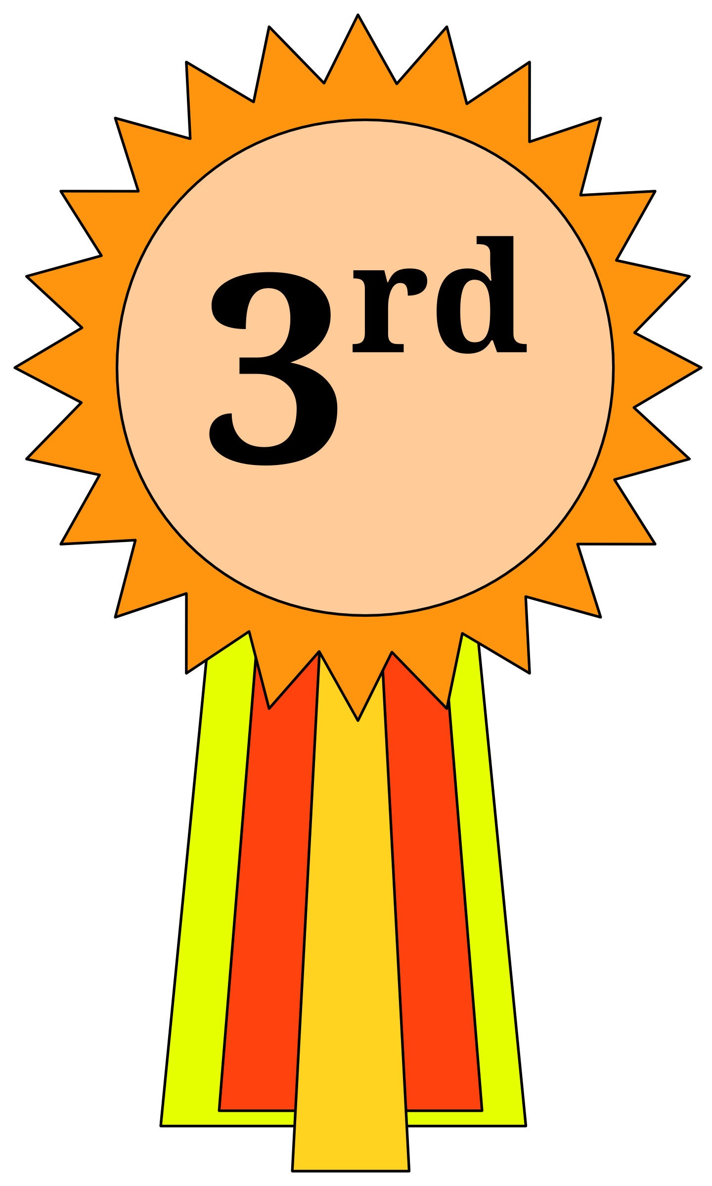 3rd Place Trophy Clipart 