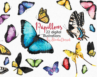 Watercolor Turkey Cliparts