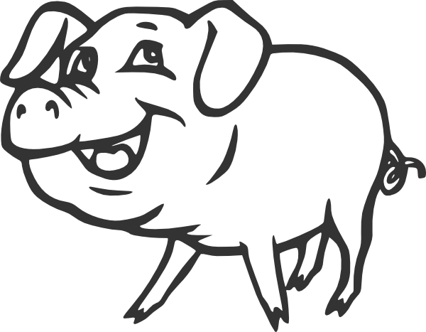 Anmiated Pig Cliparts