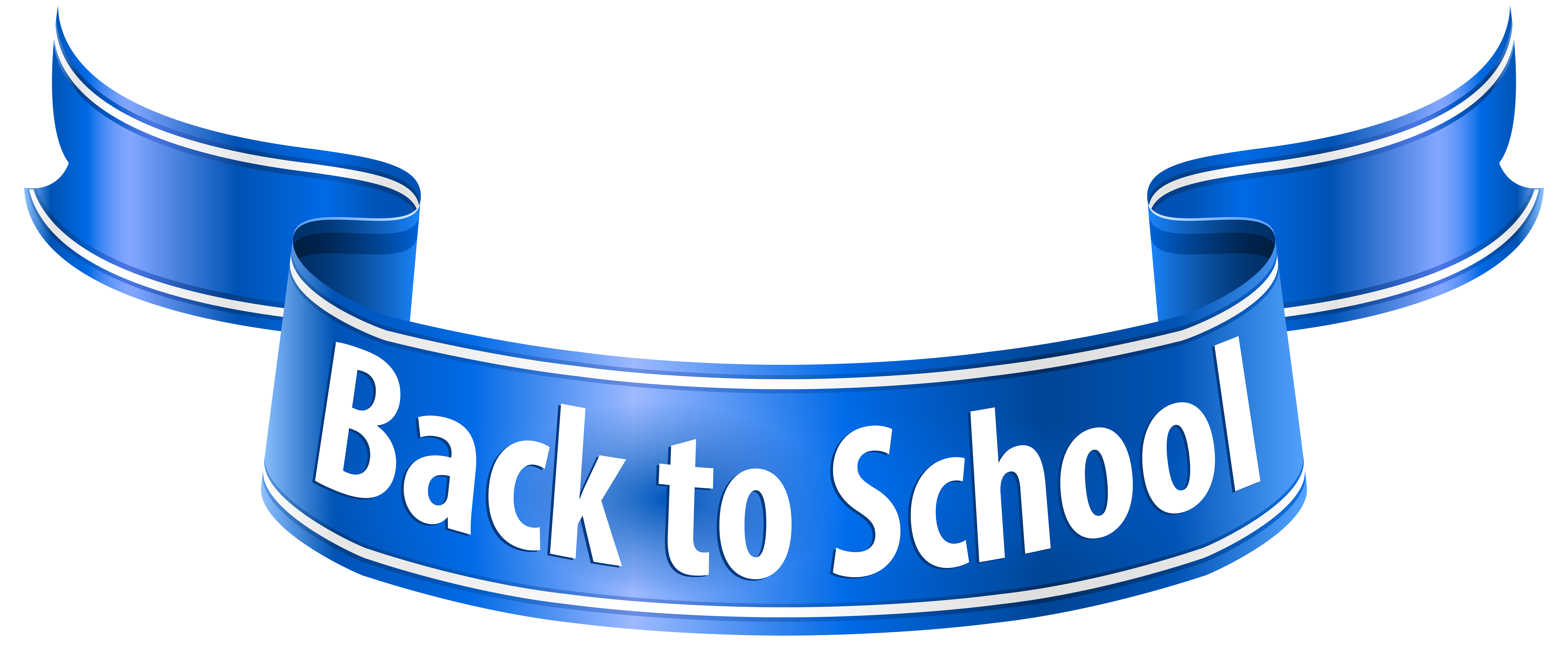 Back to School Banner PNG Clip Art Image 