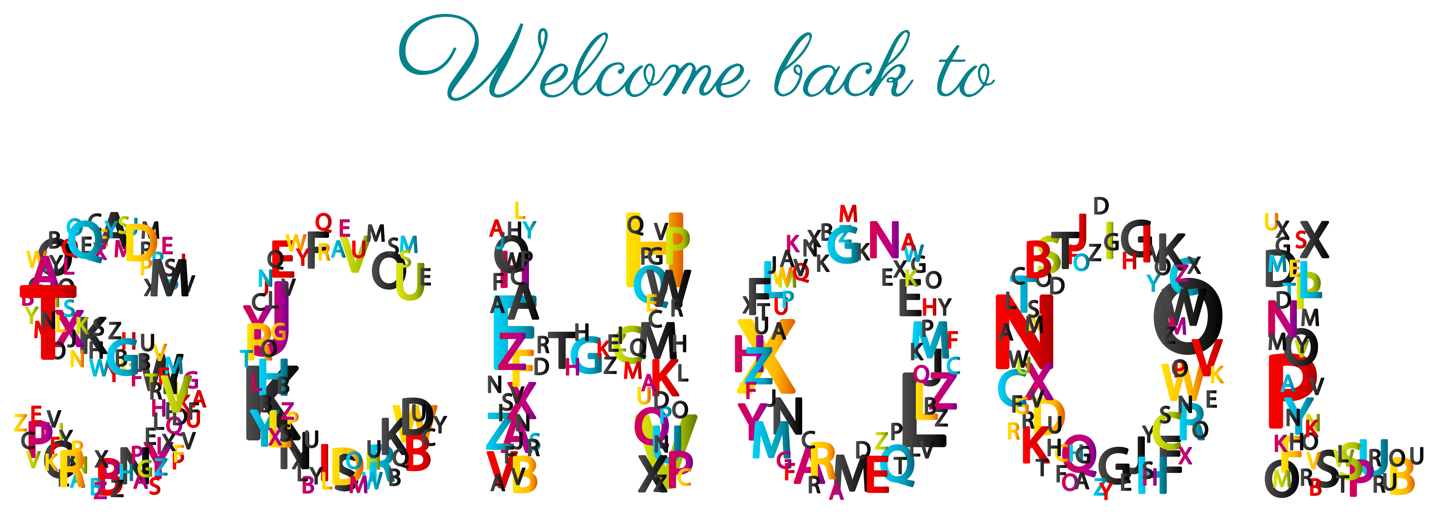 Welcome Back to School PNG Clipart Picture 
