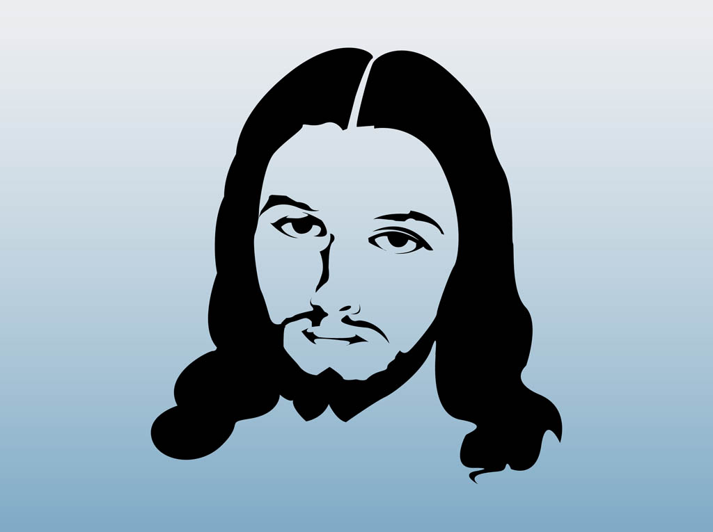 Jesus Face Clipart